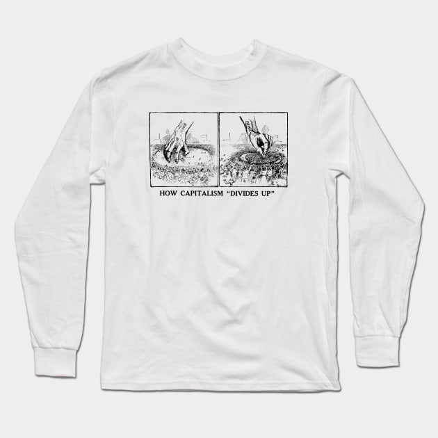 1906 Anti Capitalism Cartoon Long Sleeve T-Shirt by historicimage